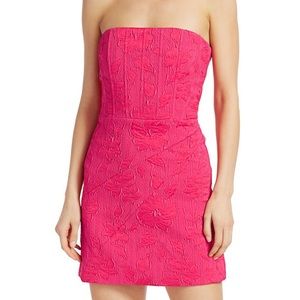 NWT Perla Strapless Dress Alice + Olivia hot pink dress